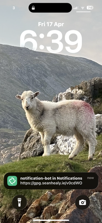 Receive a notification