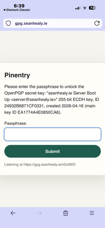 Enter password